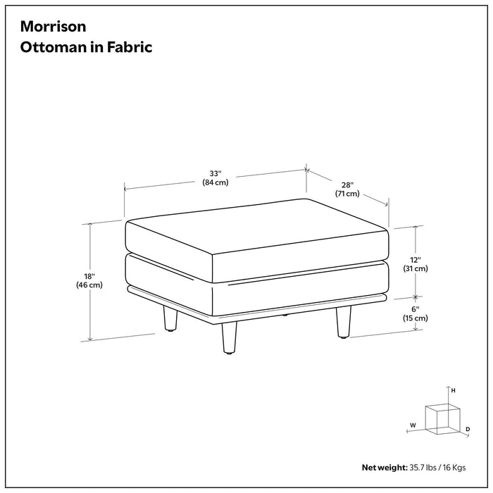 Morrison - Handcrafted Ottoman Simpli-Home
