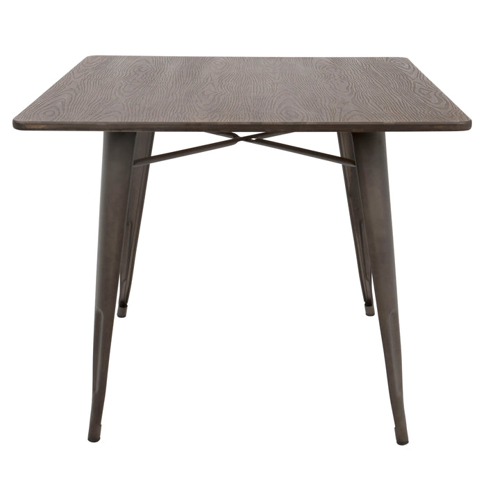 Oregon - Industrial / Farmhouse Dining Table - Espresso