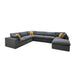 Custom Configuration Modular Sectional & Toss Pillows Home Essentials