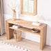 Console Table With Storage Shelf - Antique Natural / Light Natural / Natural Home Essentials