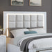 Bedroom Set, Bed With Drawers And Upholstered Headboard LED Lighting Home Essentials