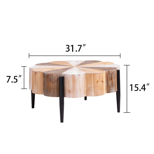Flower Shaped Coffee Table For Living Room - Multicolor Home Essentials
