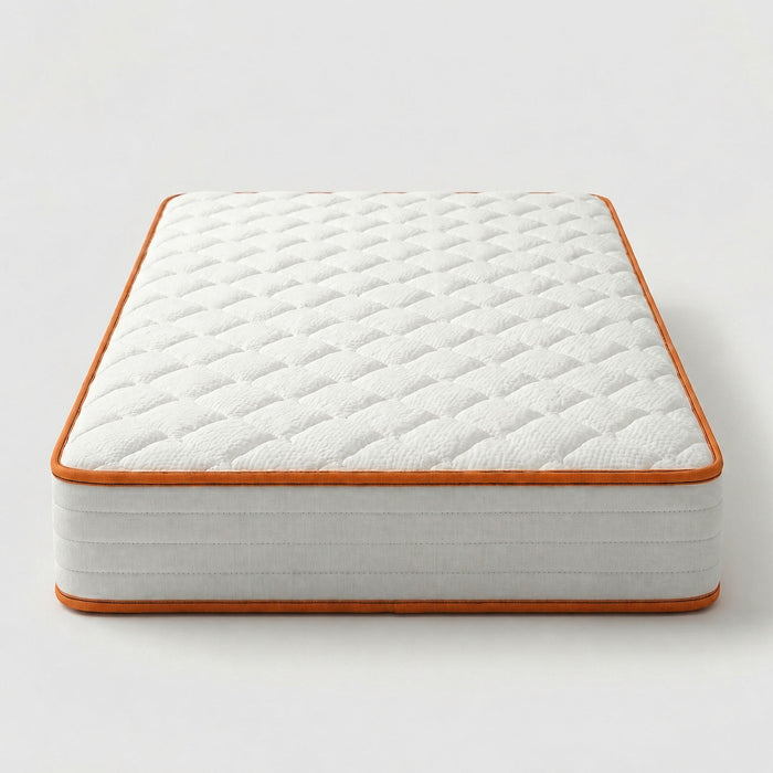 6" Medium Feel Comfort Foam Mattress With Textured Quilted Cover - White - Twin Daily Nest