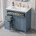 Freestanding Bathroom Vanity With Sink, Soft Close Door, Tip Out Drawer Noble House