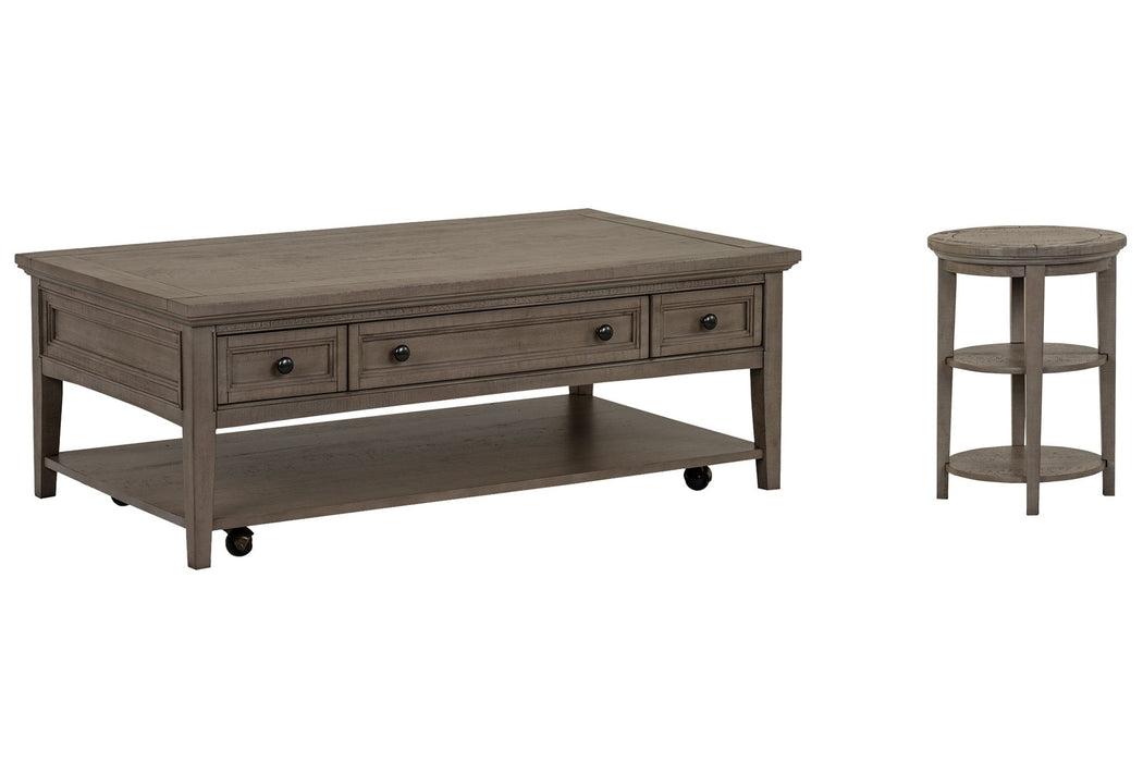 Paxton Place - Rectangular Caster Cocktail Table Set Magnussen Furniture