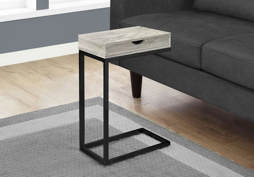 Accent Table, C - Shaped Stylish Modern - Gray 8th Street