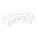 Emiliano - Sectional Sofa With 3 Pillows - Nickel Global Furniture USA