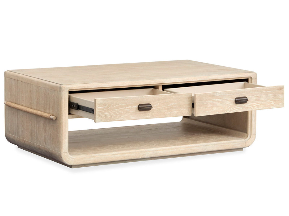 Sunset Cove - Rectangular Cocktail Table With Casters Magnussen Furniture