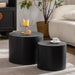 Round Nesting Coffee Table For Small Space (Set of 2) Home Essentials