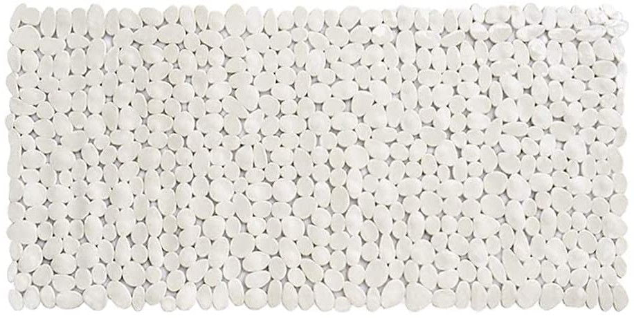 Spa Pebbles Bathtub Mat - White