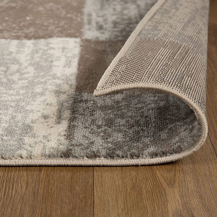 12' Patchwork Power Loom Runner Rug - Slate