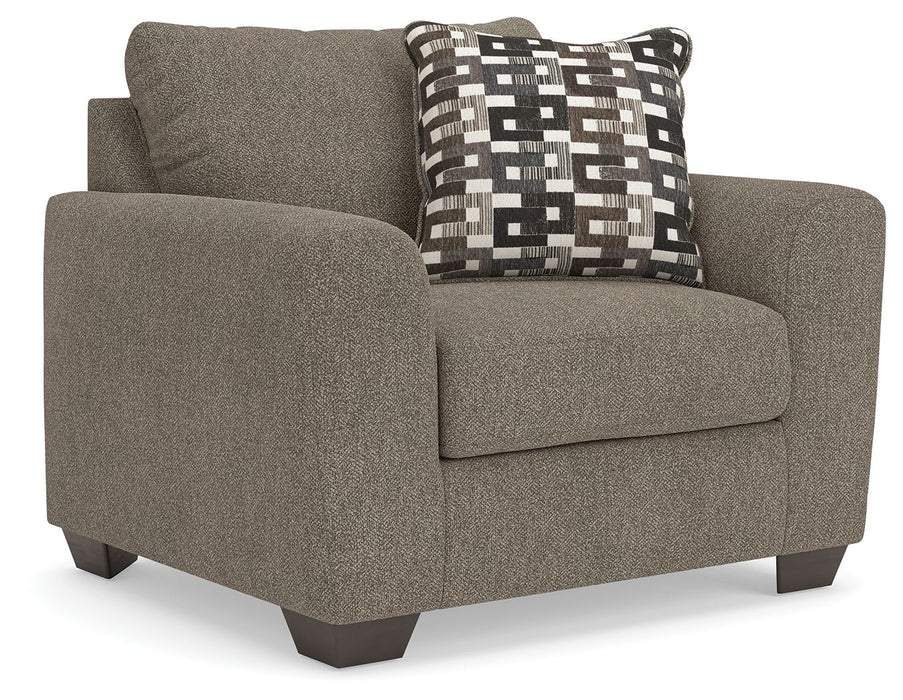 Triston-Peaks - Chair And A Half - Suede Benchcraft®
