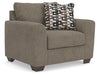 Triston-Peaks - Chair And A Half - Suede Benchcraft®