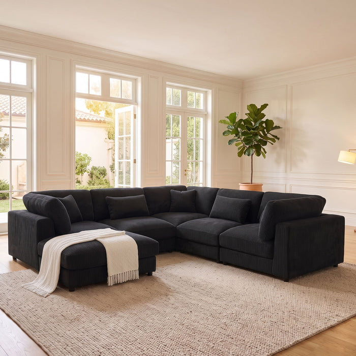 Upholstered Modular Sectional & Custom Configuration Home Essentials