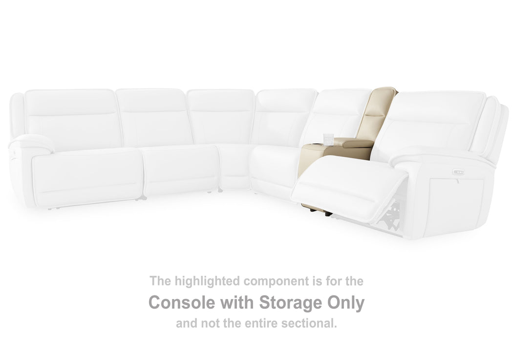 Double Deal - Console With Storage - Almond Signature Design by Ashley®