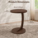 C - Shaped End Table With Sturdy Base Home Essentials