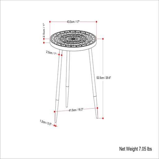 Sherbourne - Side Table - Gray Simpli-Home