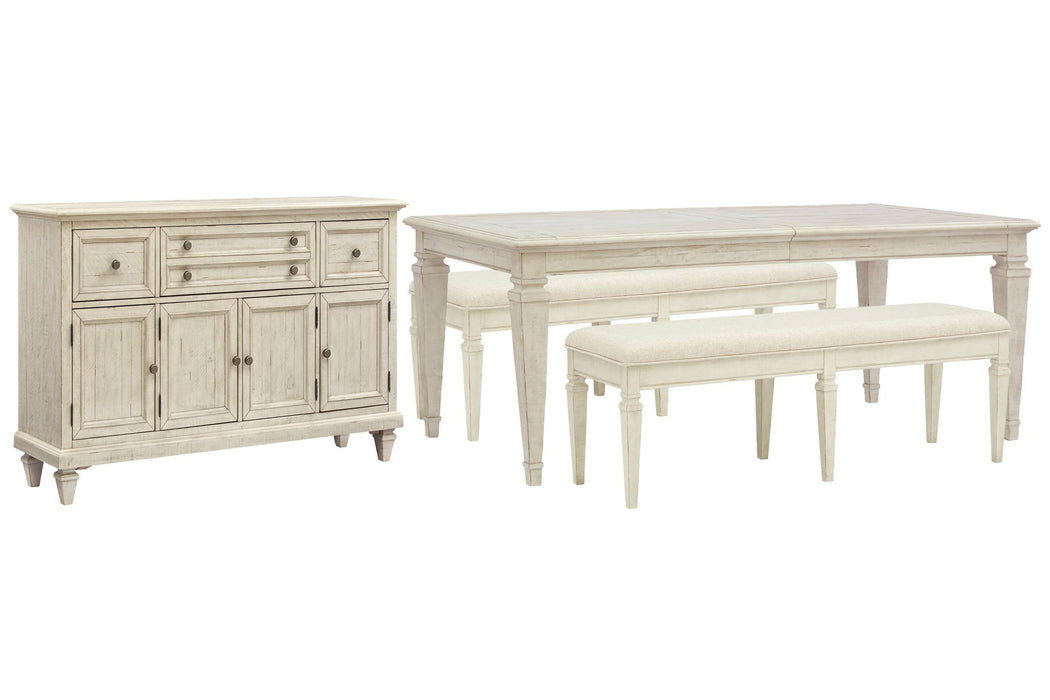 Newport - 4 Piece Extendable Rectangular Dining Table Set Magnussen Furniture