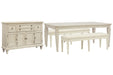 Newport - 4 Piece Extendable Rectangular Dining Table Set Magnussen Furniture