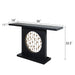 Console Table With Circular Art Decor For Living Room - Multi Home Essentials