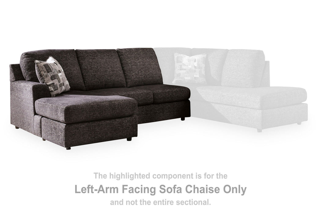Lentiz - LAF Sofa Chaise - Onyx Signature Design by Ashley®
