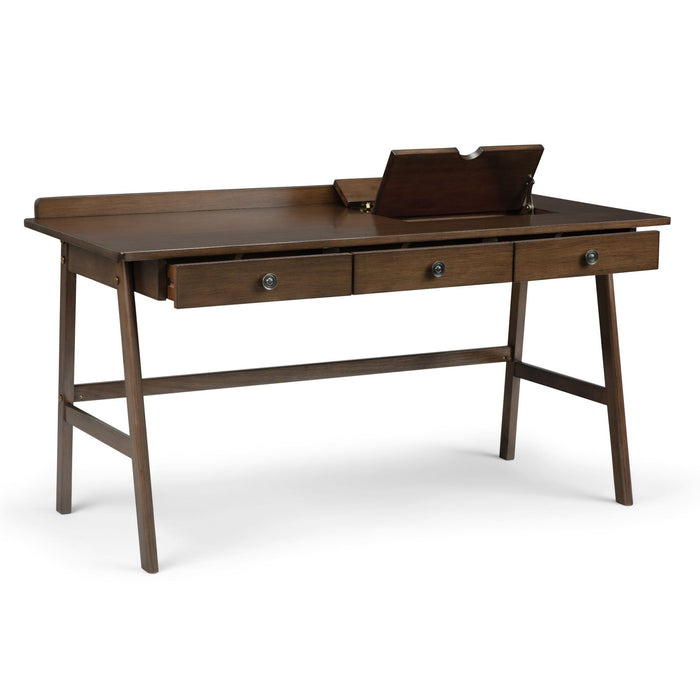 Rylie - Desk - Natural Aged Brown Simpli-Home