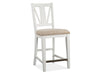 Heron Cove - Counter Chair With Upholstered Seat (Set of 2) - Chalk White Magnussen Furniture