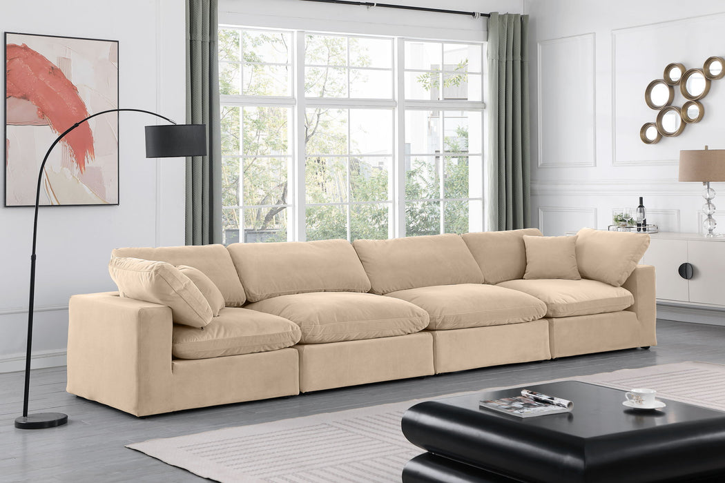 Comfy - Velvet Modular Sofa 4 Seats Meridian Furniture