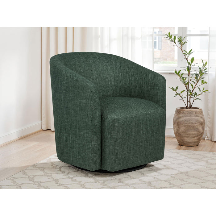 Sorenson - Swivel Accent Chair - Green Furniture Max