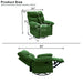 Swivel Rocker Recliner Chair With Manual Recline For Living Room Home Essentials