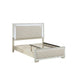 1 Piece Eastern King Size Upholstered Headboard And Footboard With Built In LED Lights Home Essentials