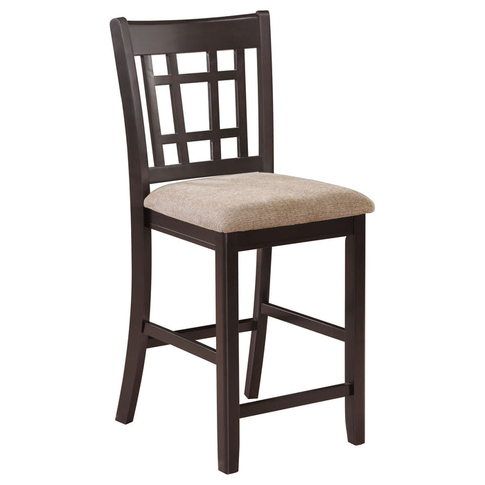 Lattice Back Counter Height Stools (Set of 2) Furniture Max