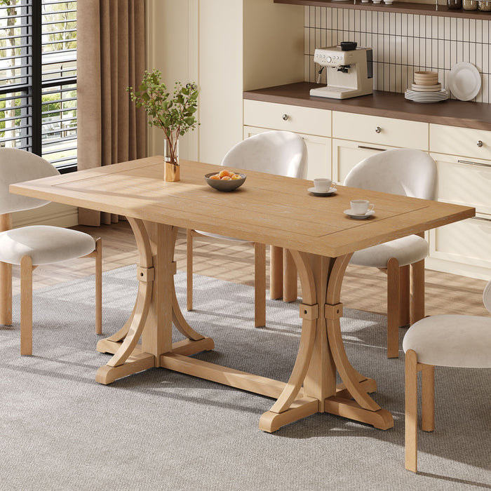 Dining Table With Trestle Base Hearth and Haven