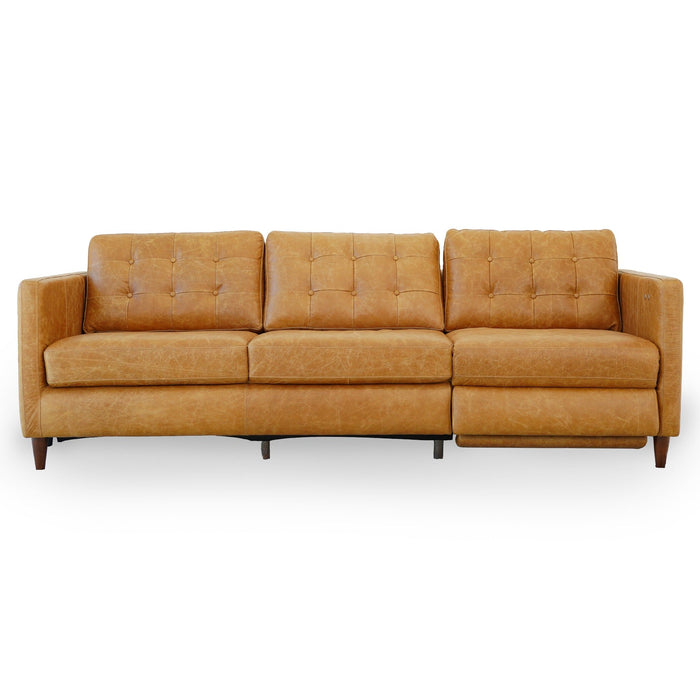 Christopher - Electric Inclining Sofa Left Facing - Tan Ashcroft Furniture