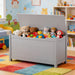 Toy Box Storage With Safety Hinged Lid Home Essentials