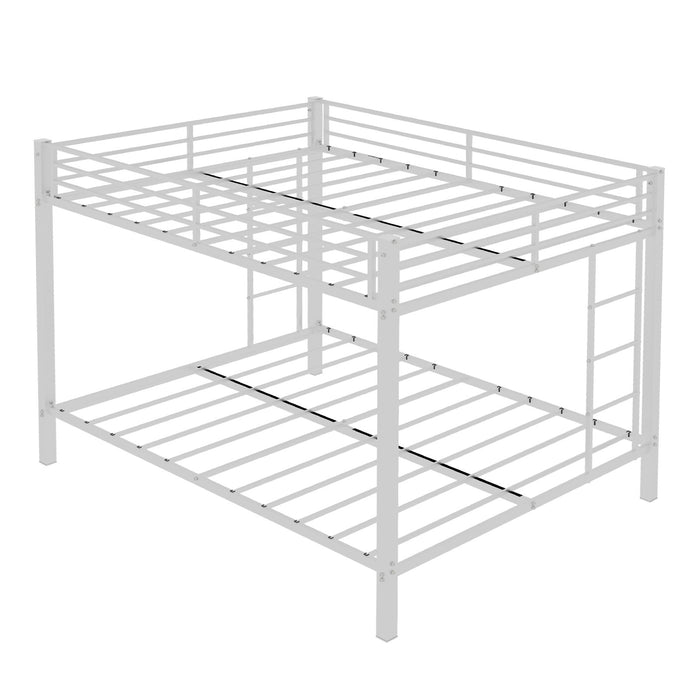 Bunk Bed For Kids, Convertible Frame With Ladders & Guardrail Home Essentials