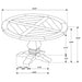 Round Dining Table Set With Upholstered Chairs Furniture Max