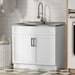 Hennessy - Deluxe Laundry Cabinet With Faucet And Stainless Steel Sink Simpli-Home