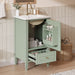 Retro Bathroom Vanity With Sink Noble House
