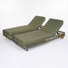 Outdoor Chaise Lounge & Wheels, 5 Position Adjustable Backrest Noble House