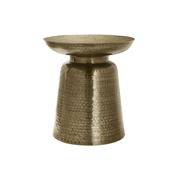 Drum Accent Side Table, Hammered Texture 8th Street