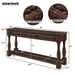Console Table With 3 Drawers And 1 Bottom Shelf For Entryway - Espresso Home Essentials