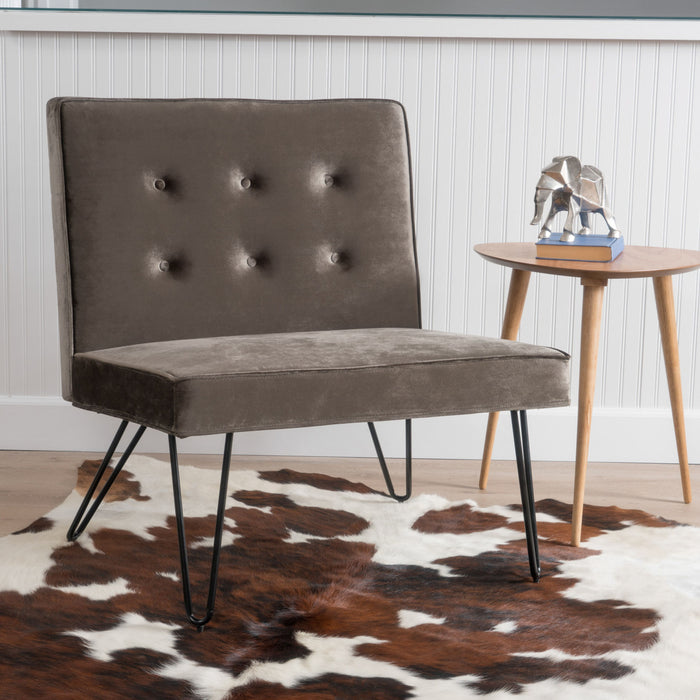 Chair - Armless - Modern - Gray