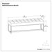 Penelope - Ottoman Bench With Genuine Leather Upholstery - Brown Simpli-Home