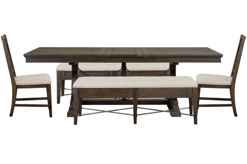 Westley Falls - Extendable Trestle Dining Table Set Magnussen Furniture
