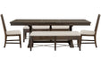 Westley Falls - Extendable Trestle Dining Table Set Magnussen Furniture