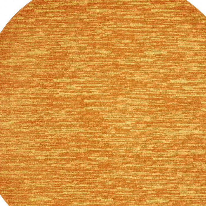 6' X 6' Round Non Skid Indoor / Outdoor Area Rug - Sunburst