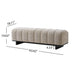 Indoor Dining Bench For Dining Room - Oatmeal Noble House