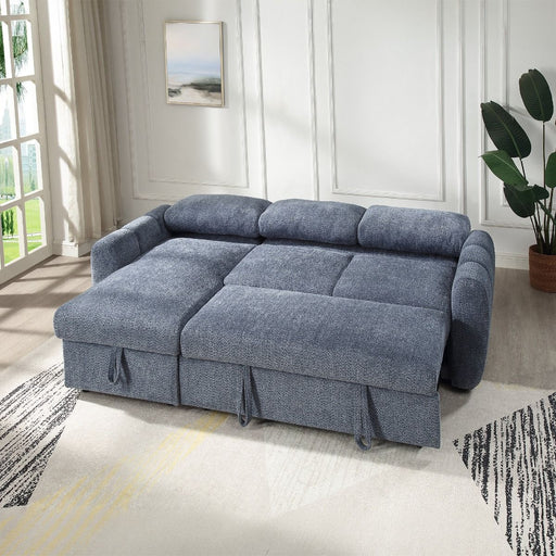 Nuriel - Reversible Sectional Sofa With Sleeper & Storage ACME