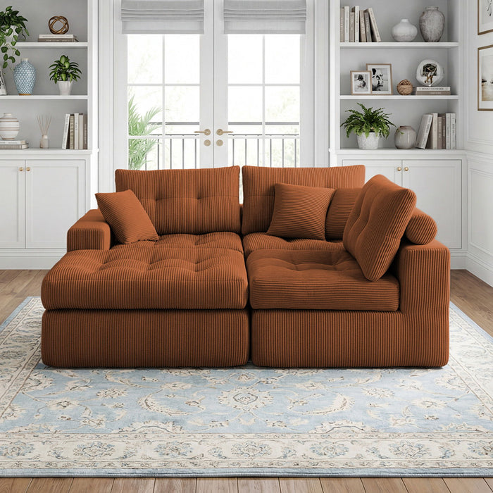 Corner Chaise L-Shaped Sectional Sofa Bed Home Essentials